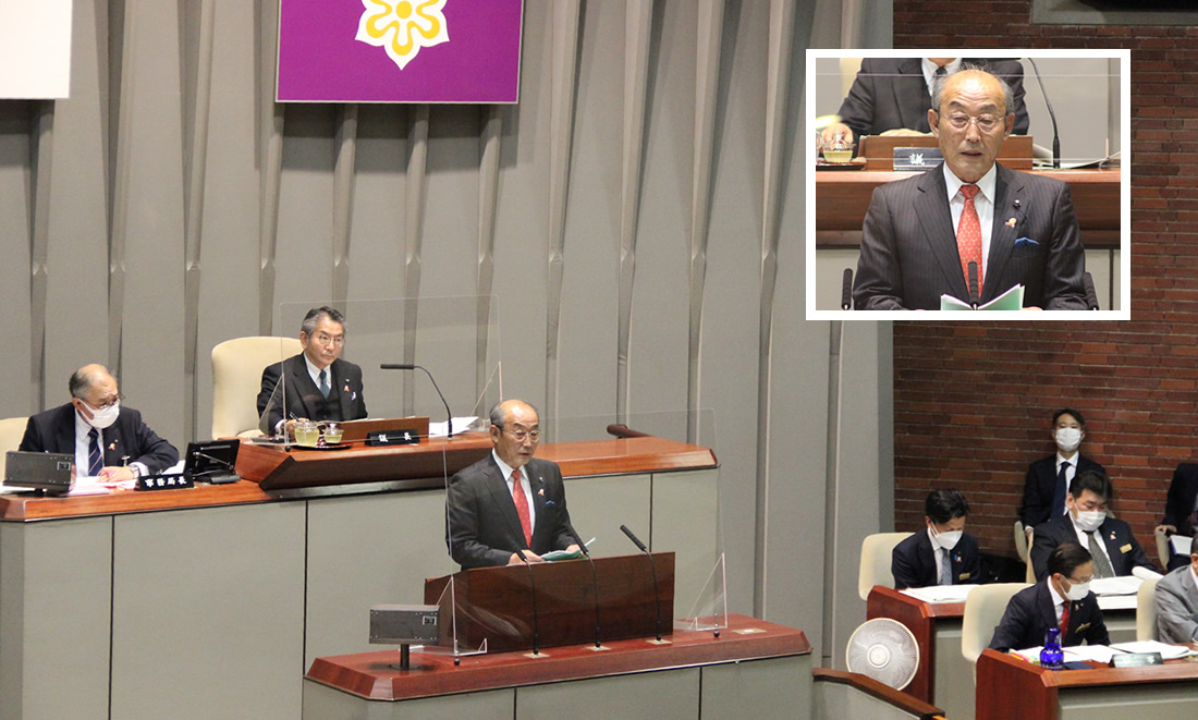 令和３年２月定例会にて代表質問に登壇!!